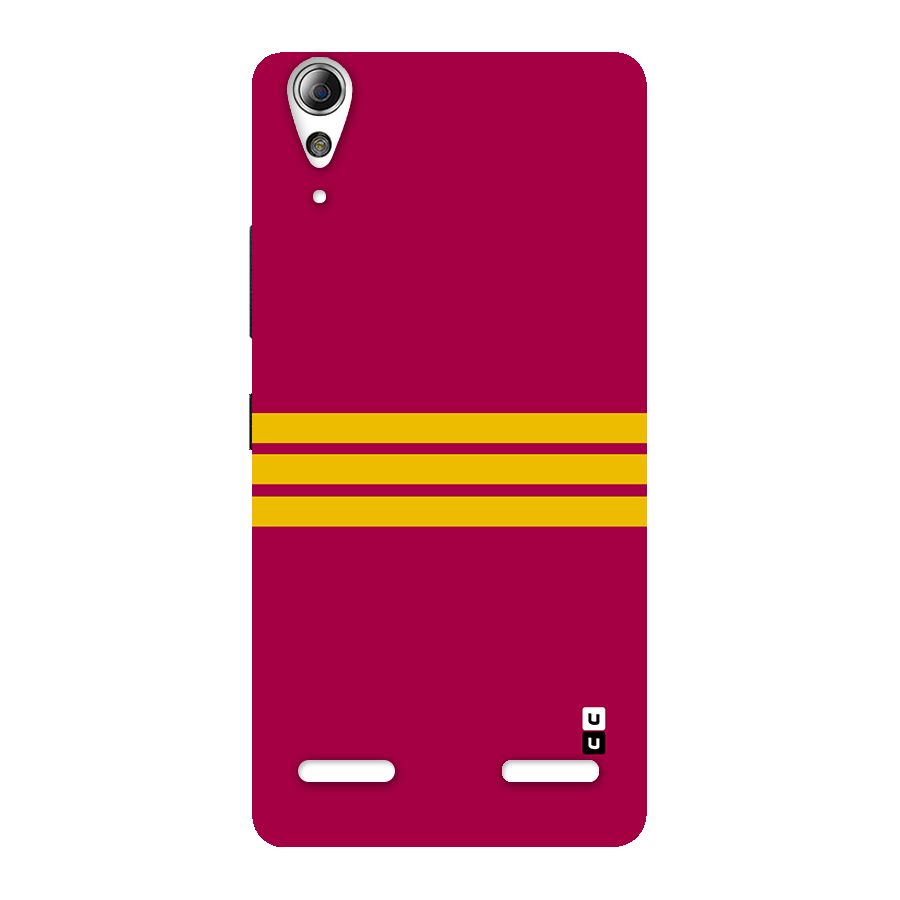 Horizontal Sports Stripes Back Case for Lenovo A6000 Plus