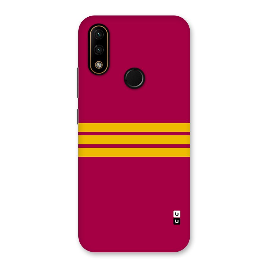 Horizontal Sports Stripes Back Case for Lenovo A6 Note