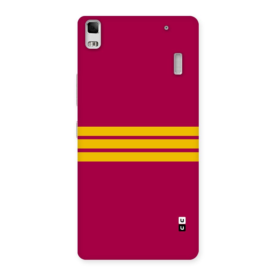 Horizontal Sports Stripes Back Case for Lenovo A7000