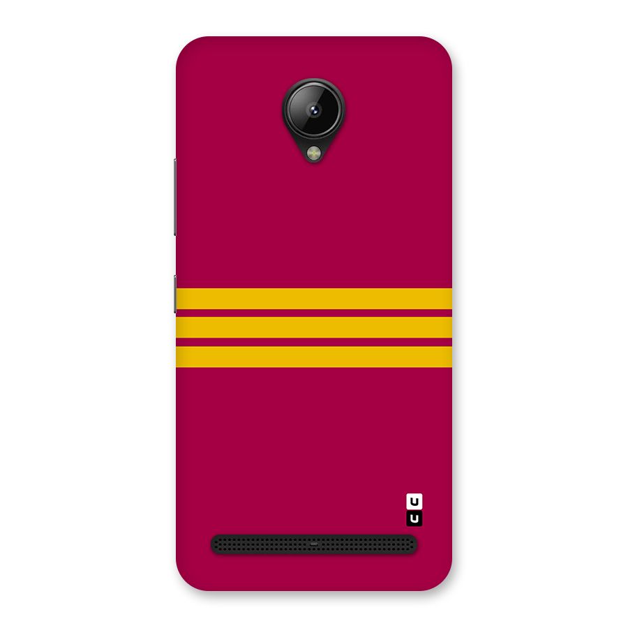 Horizontal Sports Stripes Back Case for Lenovo C2