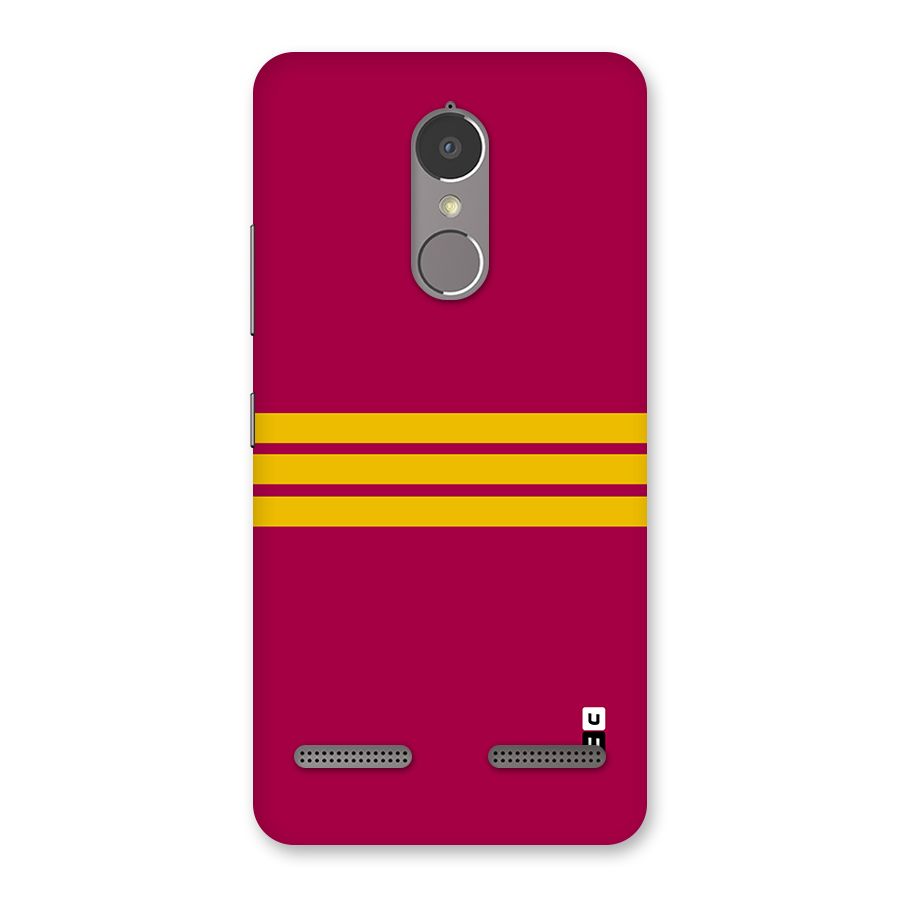 Horizontal Sports Stripes Back Case for Lenovo K6