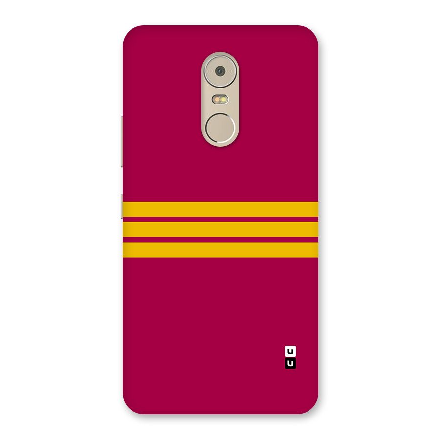 Horizontal Sports Stripes Back Case for Lenovo K6 Note