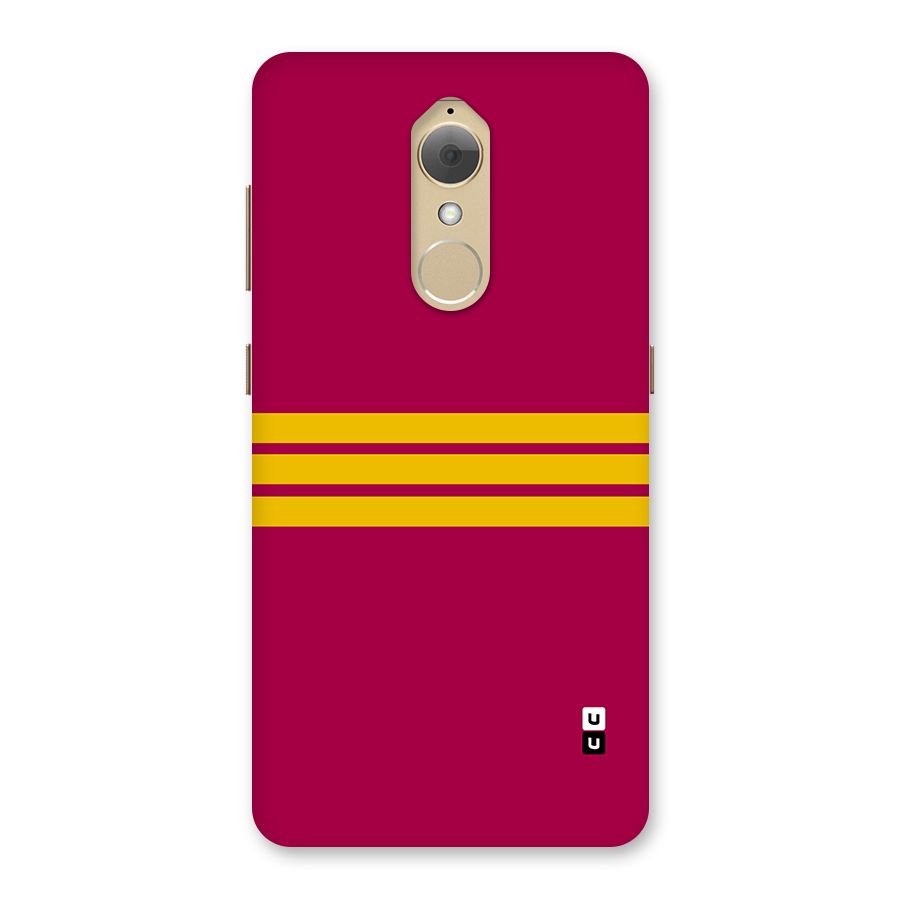 Horizontal Sports Stripes Back Case for Lenovo K8
