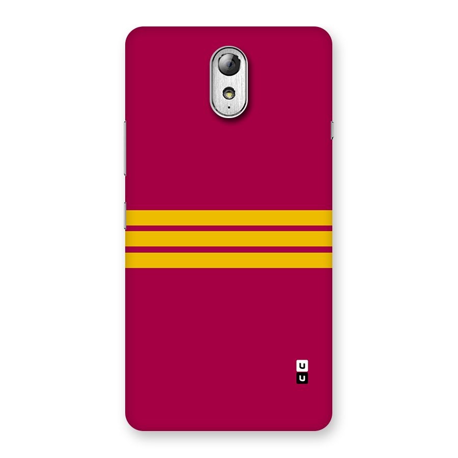 Horizontal Sports Stripes Back Case for Lenovo Vibe P1M