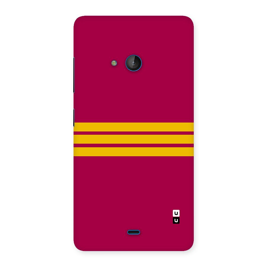Horizontal Sports Stripes Back Case for Lumia 540