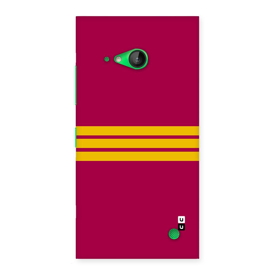 Horizontal Sports Stripes Back Case for Lumia 730