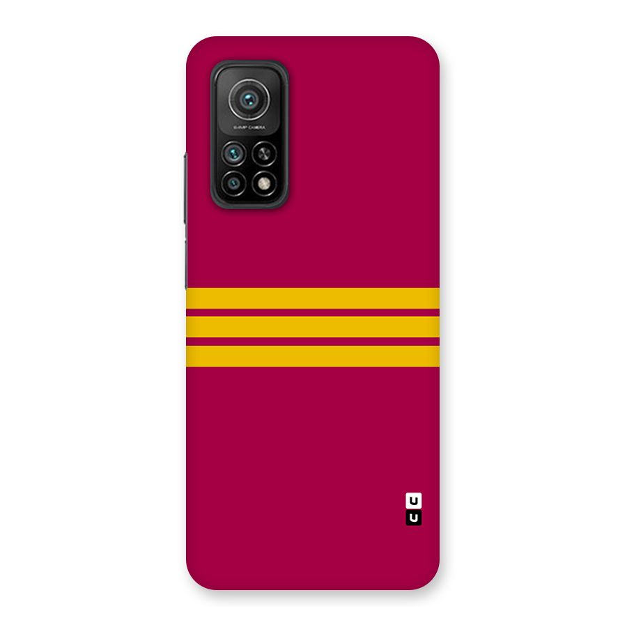 Horizontal Sports Stripes Back Case for Mi 10T Pro 5G