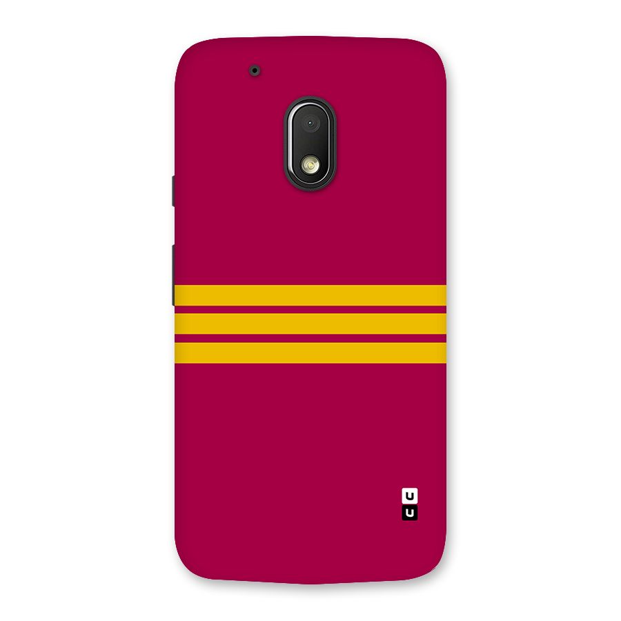 Horizontal Sports Stripes Back Case for Moto G4 Play