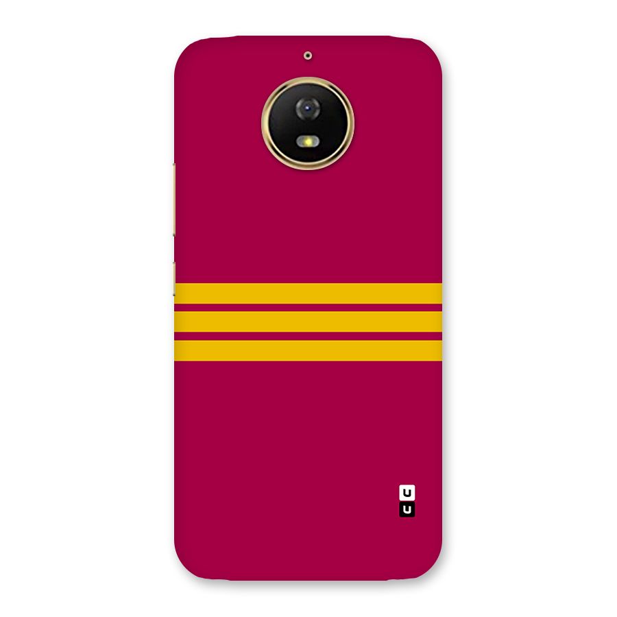 Horizontal Sports Stripes Back Case for Moto G5s