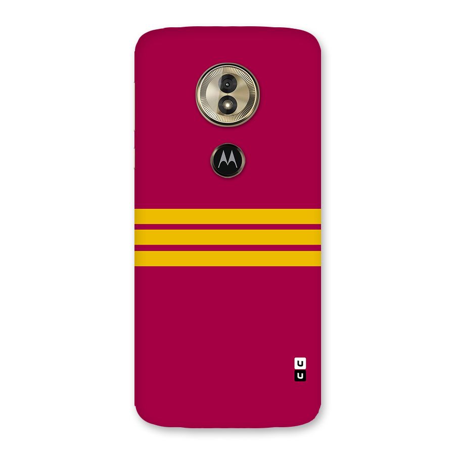 Horizontal Sports Stripes Back Case for Moto G6 Play