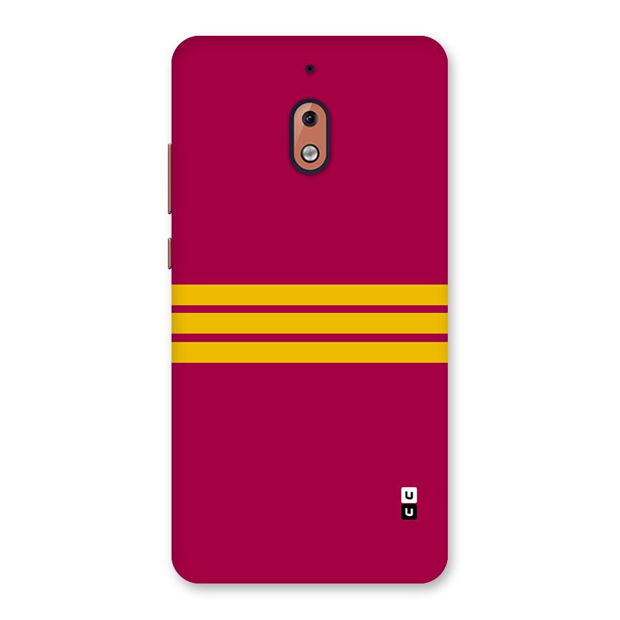 Horizontal Sports Stripes Back Case for Nokia 2.1