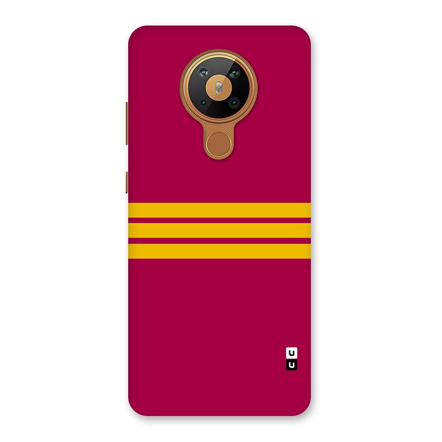 Horizontal Sports Stripes Back Case for Nokia 5.3