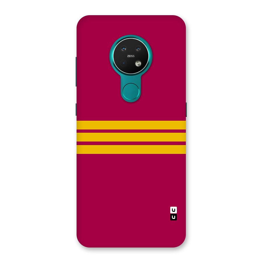 Horizontal Sports Stripes Back Case for Nokia 7.2