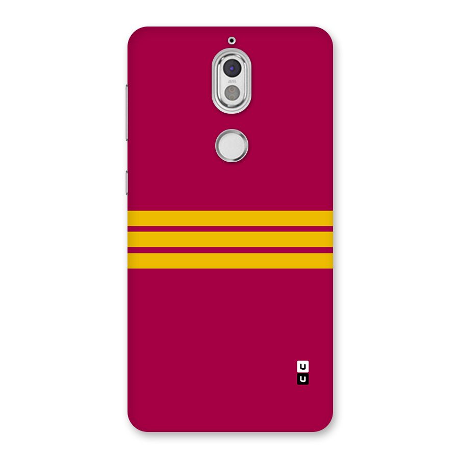 Horizontal Sports Stripes Back Case for Nokia 7