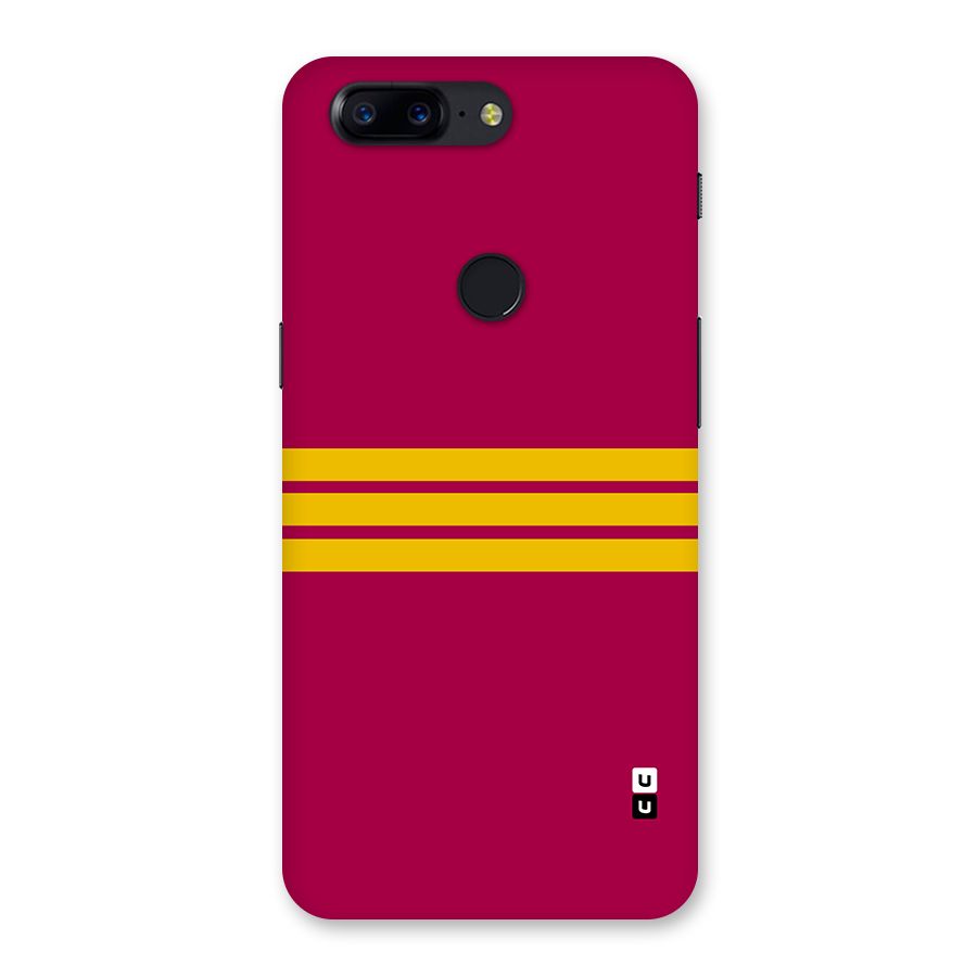 Horizontal Sports Stripes Back Case for OnePlus 5T