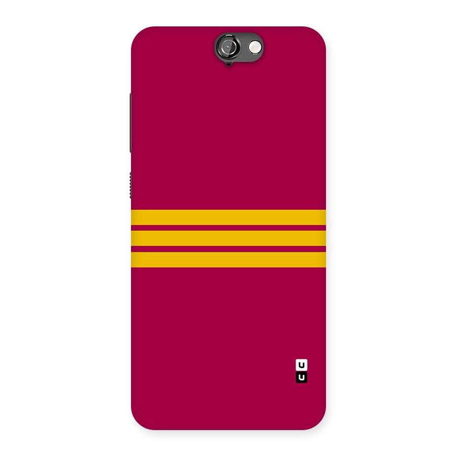 Horizontal Sports Stripes Back Case for One A9