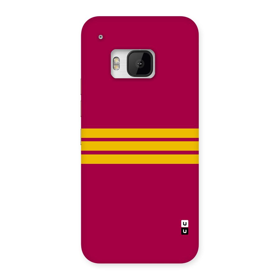 Horizontal Sports Stripes Back Case for One M9