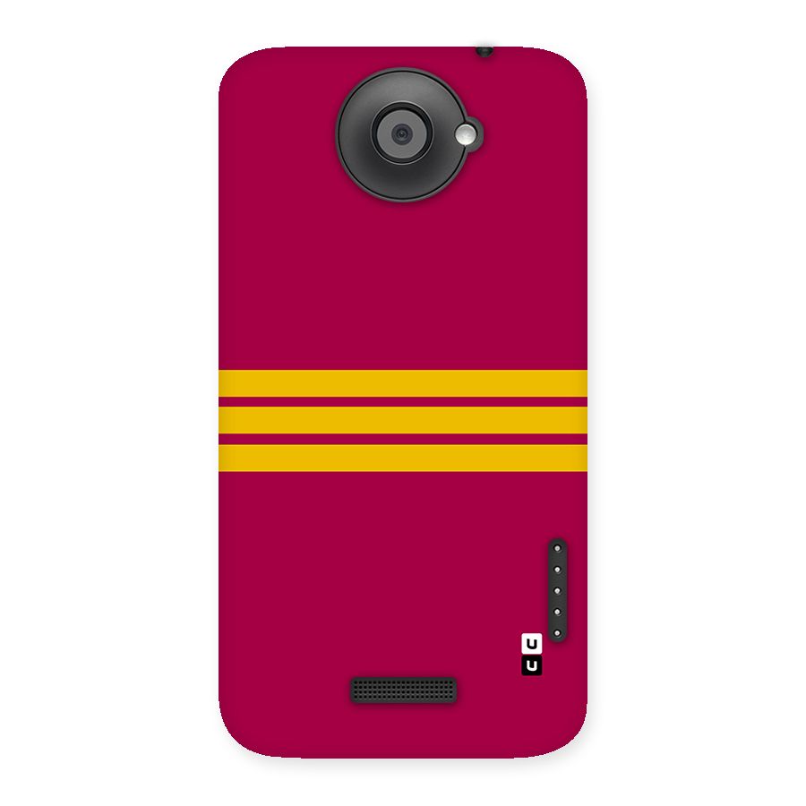 Horizontal Sports Stripes Back Case for One X
