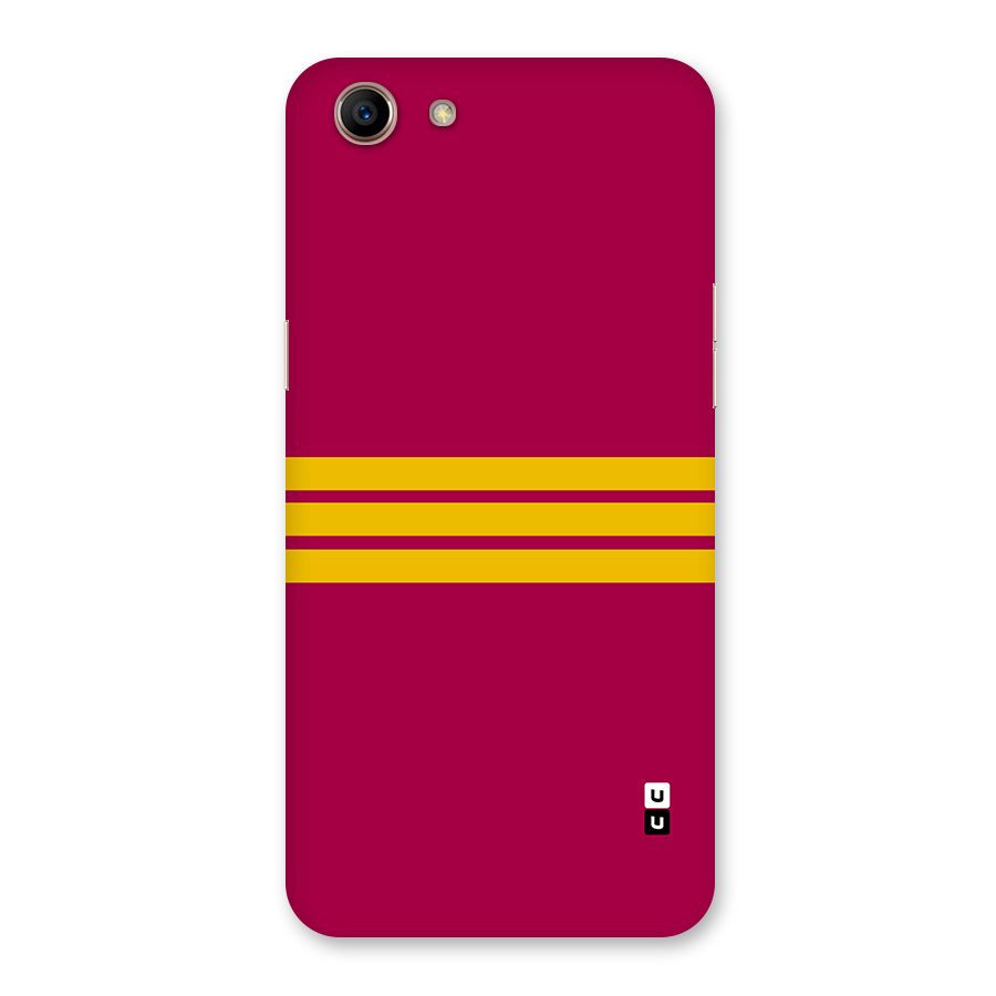 Horizontal Sports Stripes Back Case for Oppo A83 (2018)