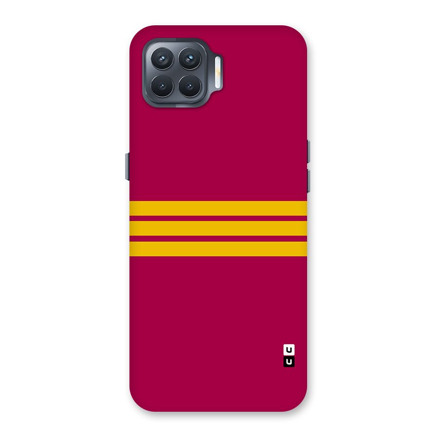 Horizontal Sports Stripes Back Case for Oppo F17 Pro