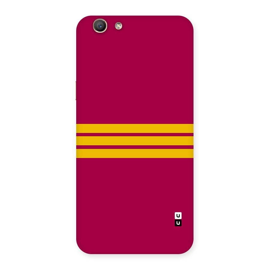 Horizontal Sports Stripes Back Case for Oppo F1s