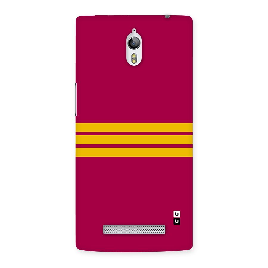 Horizontal Sports Stripes Back Case for Oppo Find 7