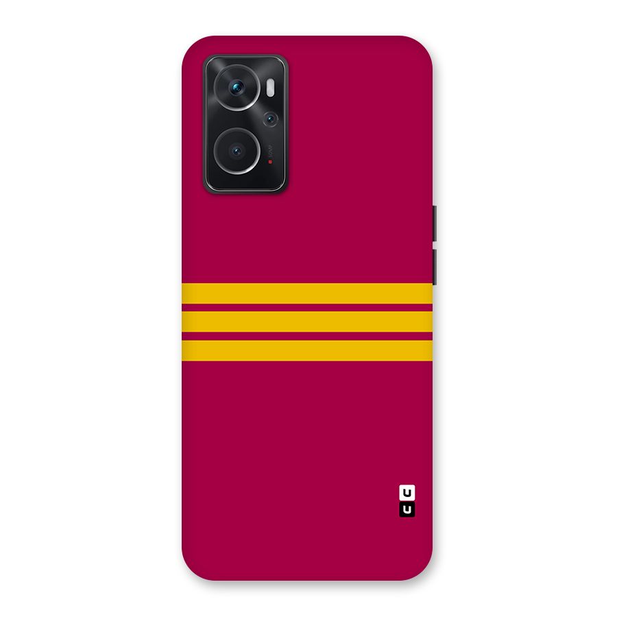 Horizontal Sports Stripes Back Case for Oppo K10 4G