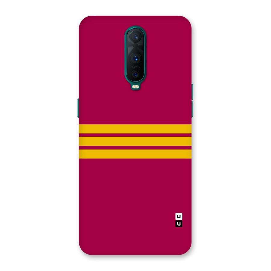 Horizontal Sports Stripes Back Case for Oppo R17 Pro