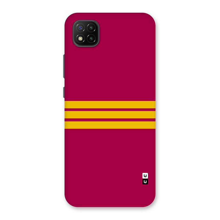 Horizontal Sports Stripes Back Case for Poco C3