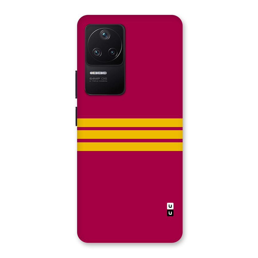 Horizontal Sports Stripes Back Case for Poco F4 5G