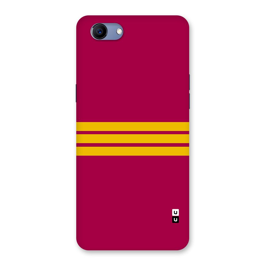 Horizontal Sports Stripes Back Case for Realme 1