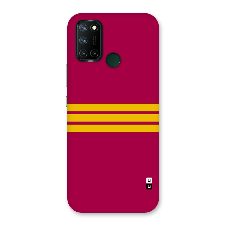 Horizontal Sports Stripes Back Case for Realme 7i
