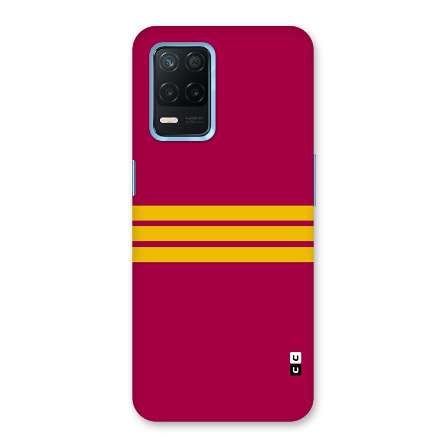 Horizontal Sports Stripes Back Case for Realme 8 5G