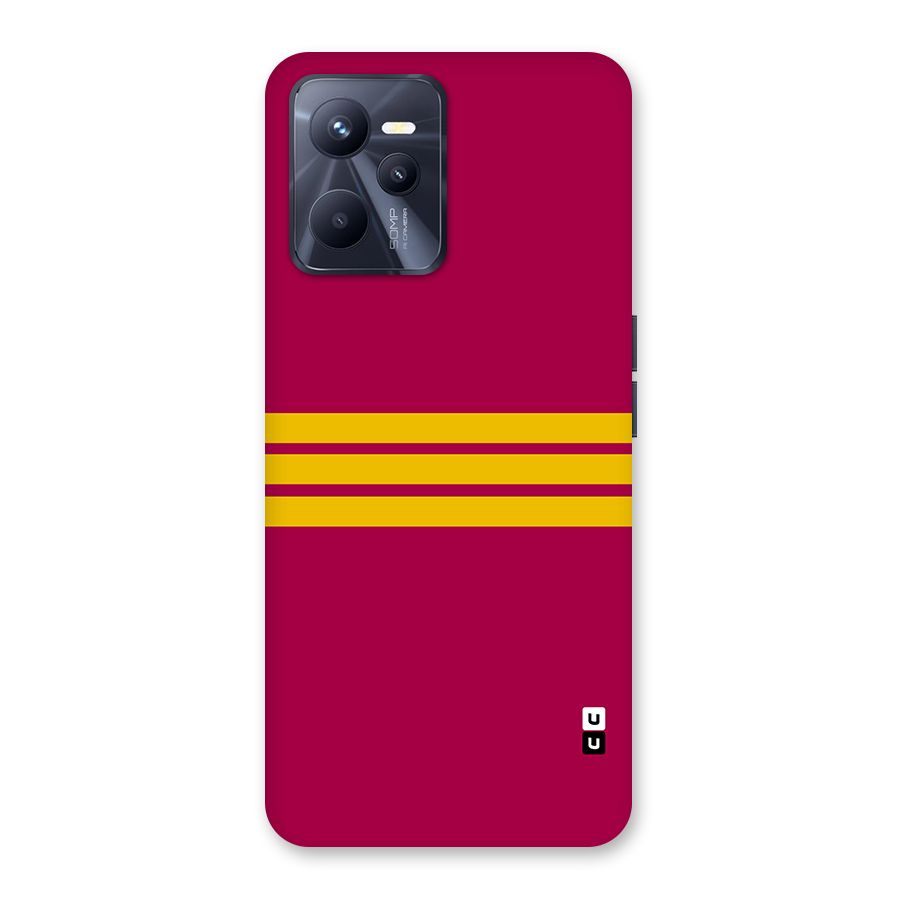 Horizontal Sports Stripes Back Case for Realme C35