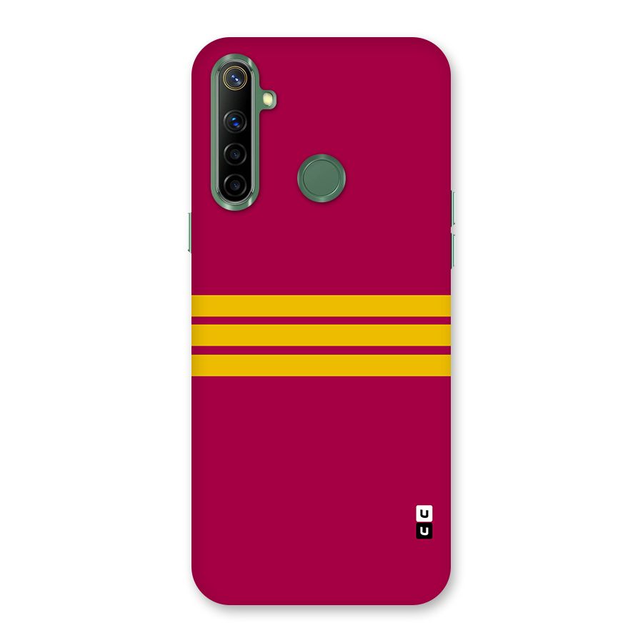 Horizontal Sports Stripes Back Case for Realme Narzo 10