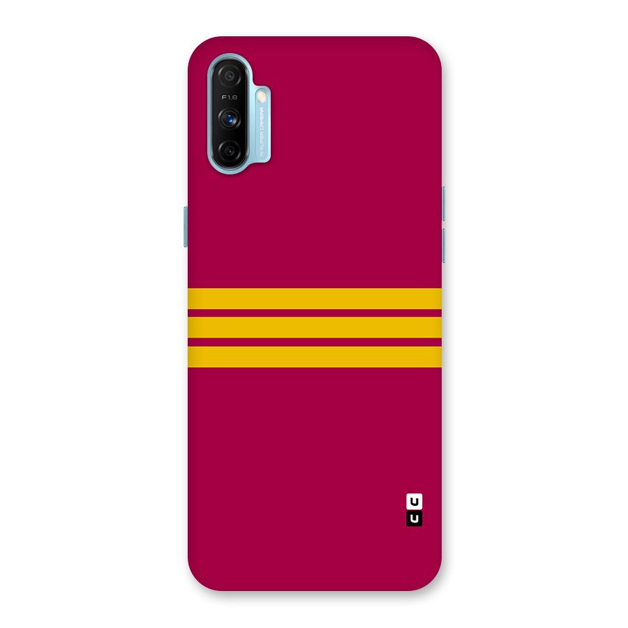Horizontal Sports Stripes Back Case for Realme Narzo 20A
