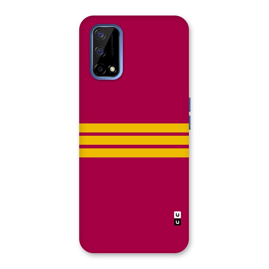 Horizontal Sports Stripes Back Case for Realme Narzo 30 Pro
