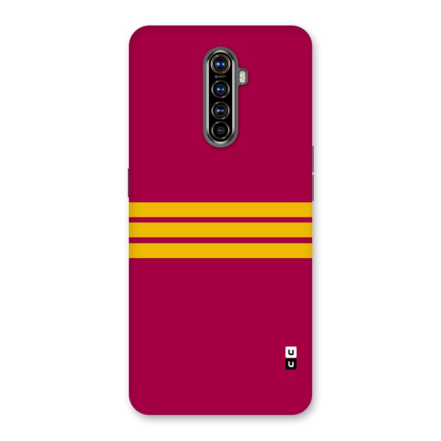 Horizontal Sports Stripes Back Case for Realme X2 Pro