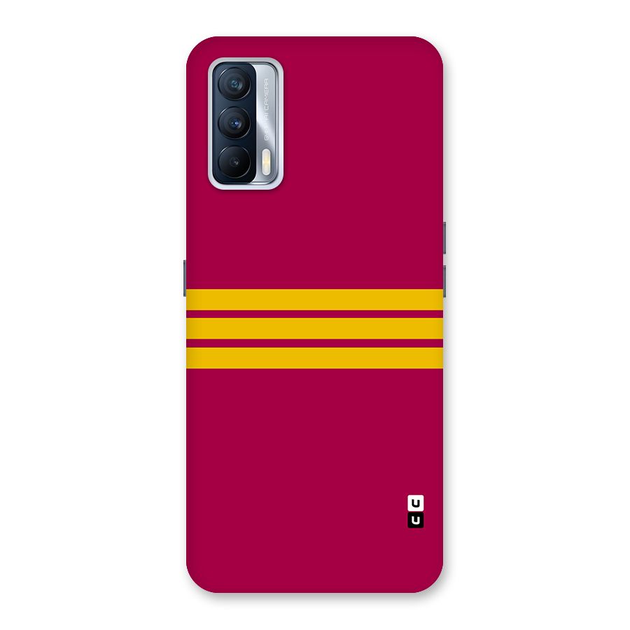 Horizontal Sports Stripes Back Case for Realme X7
