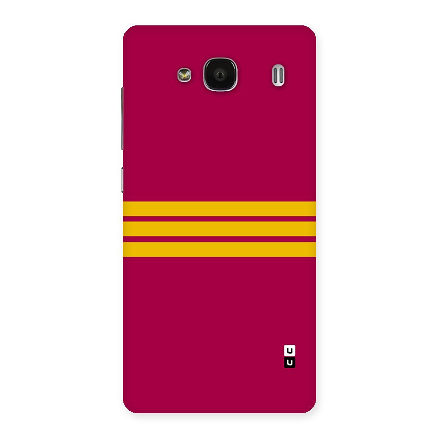 Horizontal Sports Stripes Back Case for Redmi 2