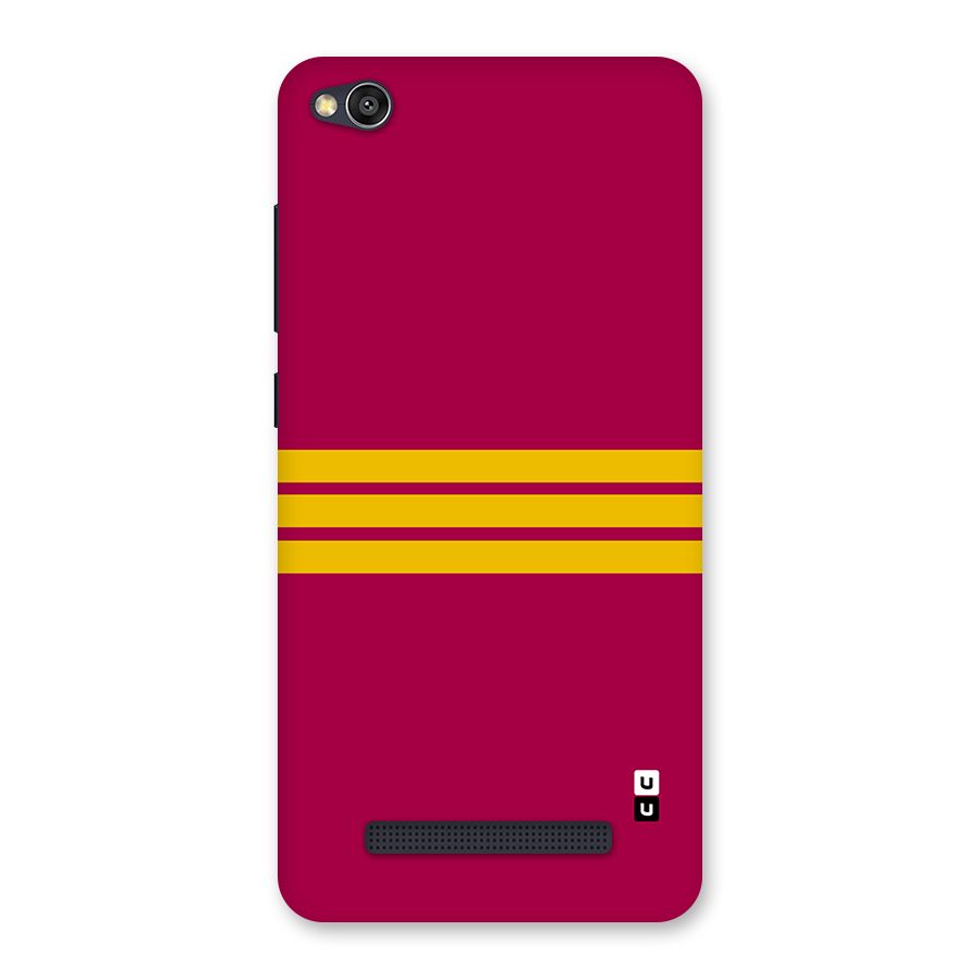 Horizontal Sports Stripes Back Case for Redmi 4A