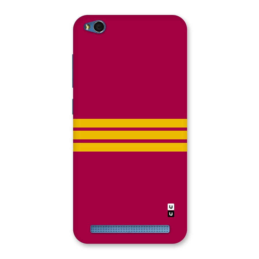 Horizontal Sports Stripes Back Case for Redmi 5A