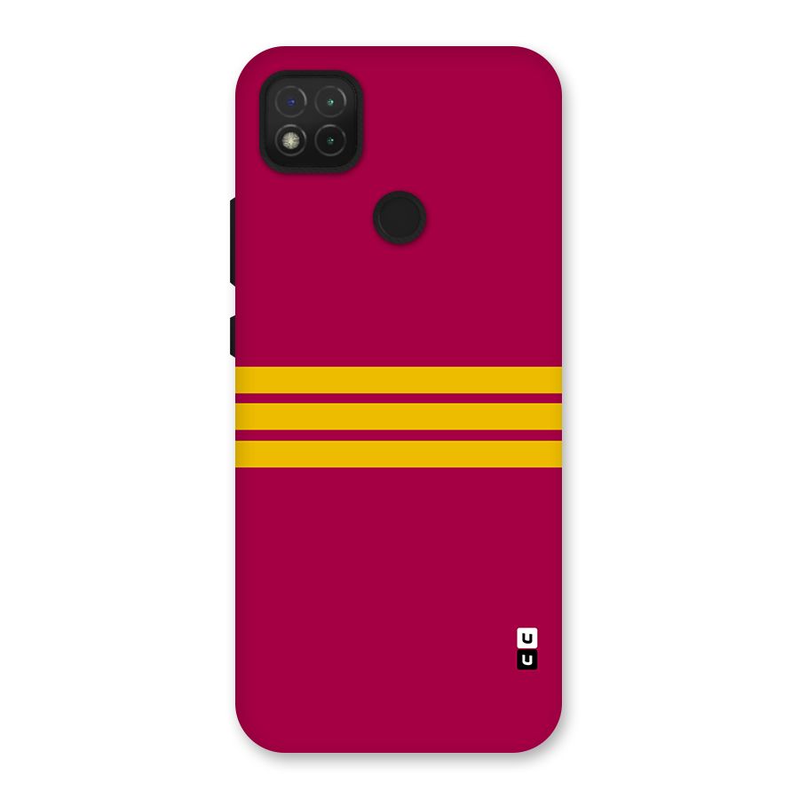 Horizontal Sports Stripes Back Case for Redmi 9 Activ