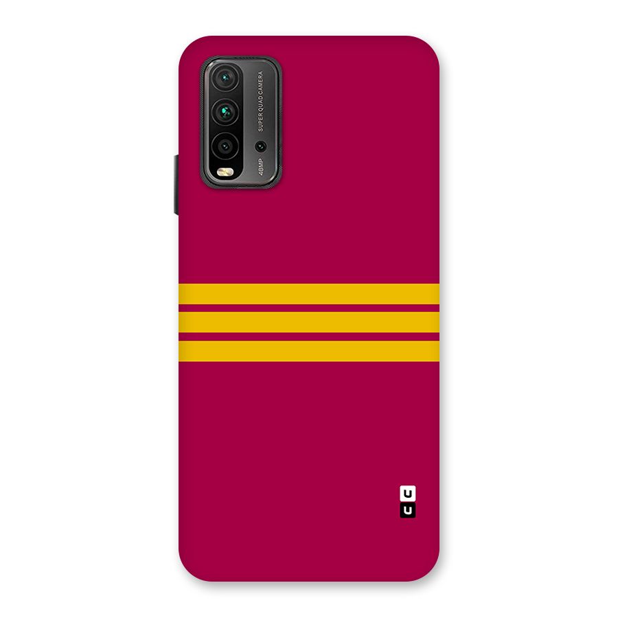 Horizontal Sports Stripes Back Case for Redmi 9 Power