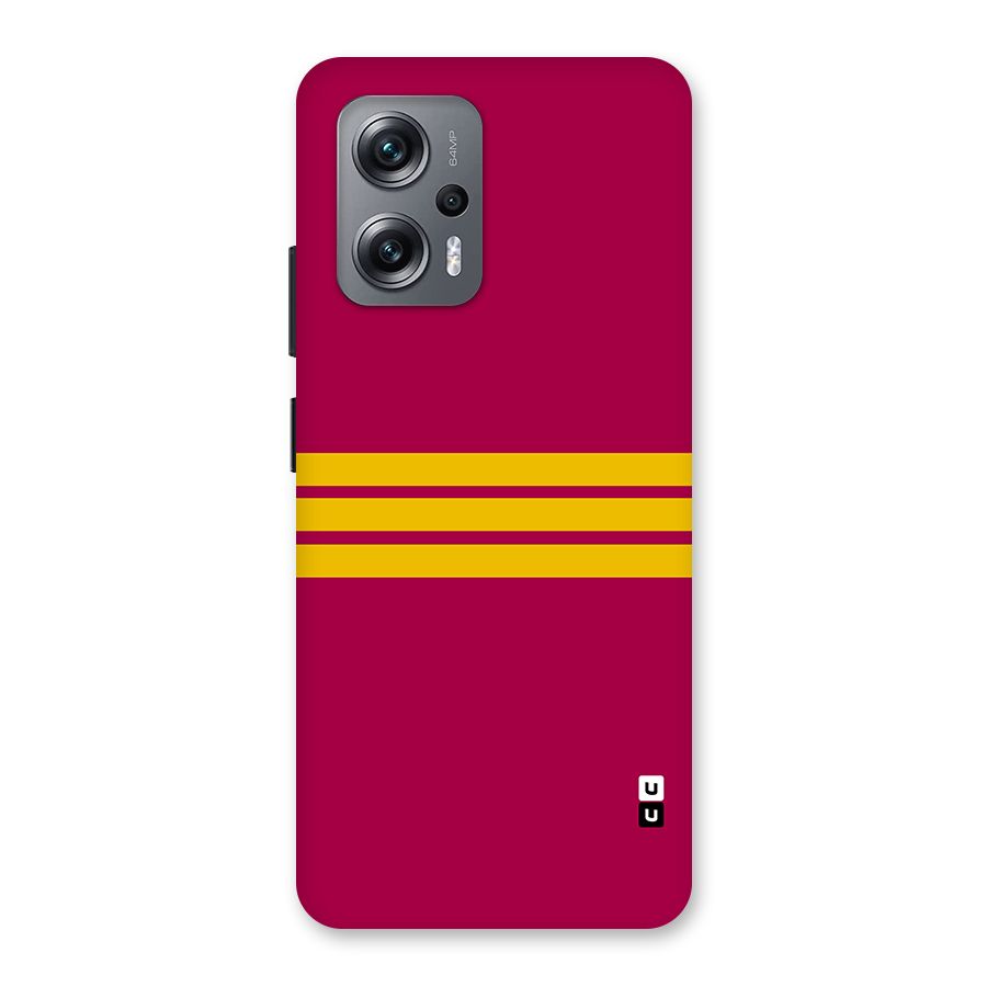 Horizontal Sports Stripes Back Case for Redmi K50i