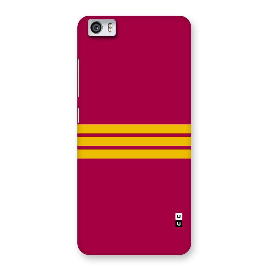 Horizontal Sports Stripes Back Case for Redmi Mi 5