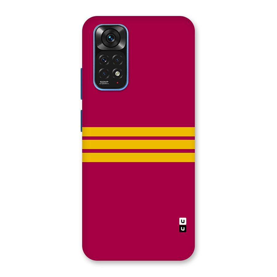 Horizontal Sports Stripes Back Case for Redmi Note 11S
