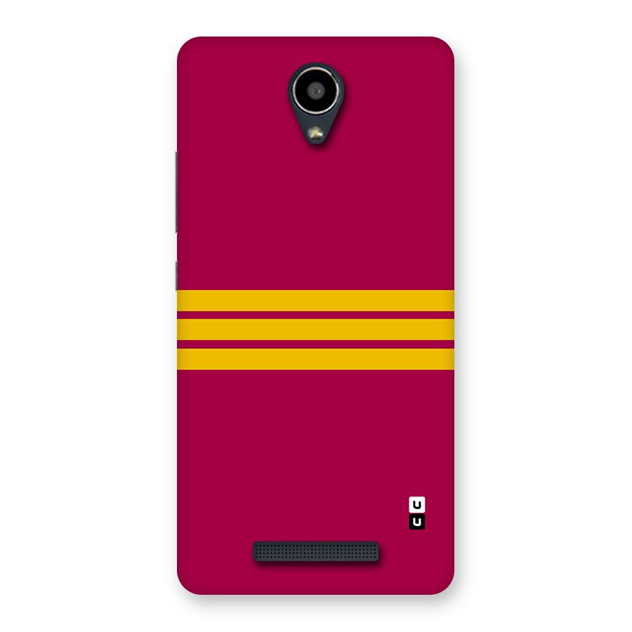 Horizontal Sports Stripes Back Case for Redmi Note 2