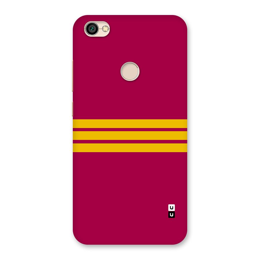 Horizontal Sports Stripes Back Case for Redmi Y1 2017