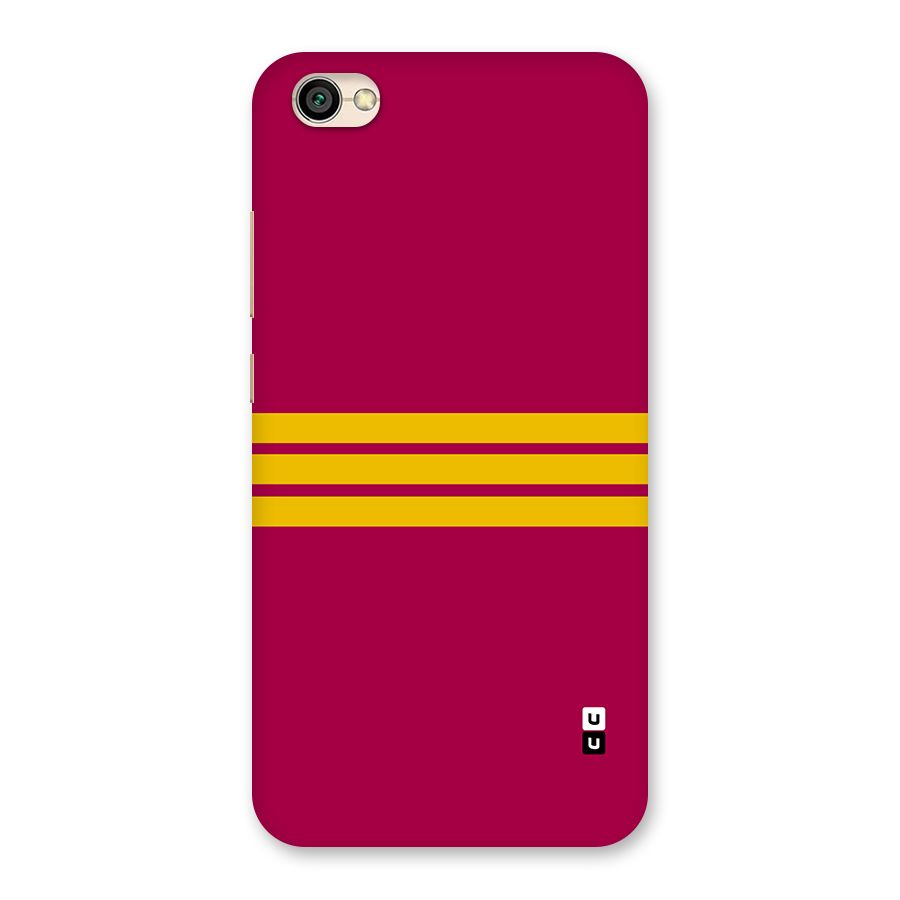 Horizontal Sports Stripes Back Case for Redmi Y1 Lite